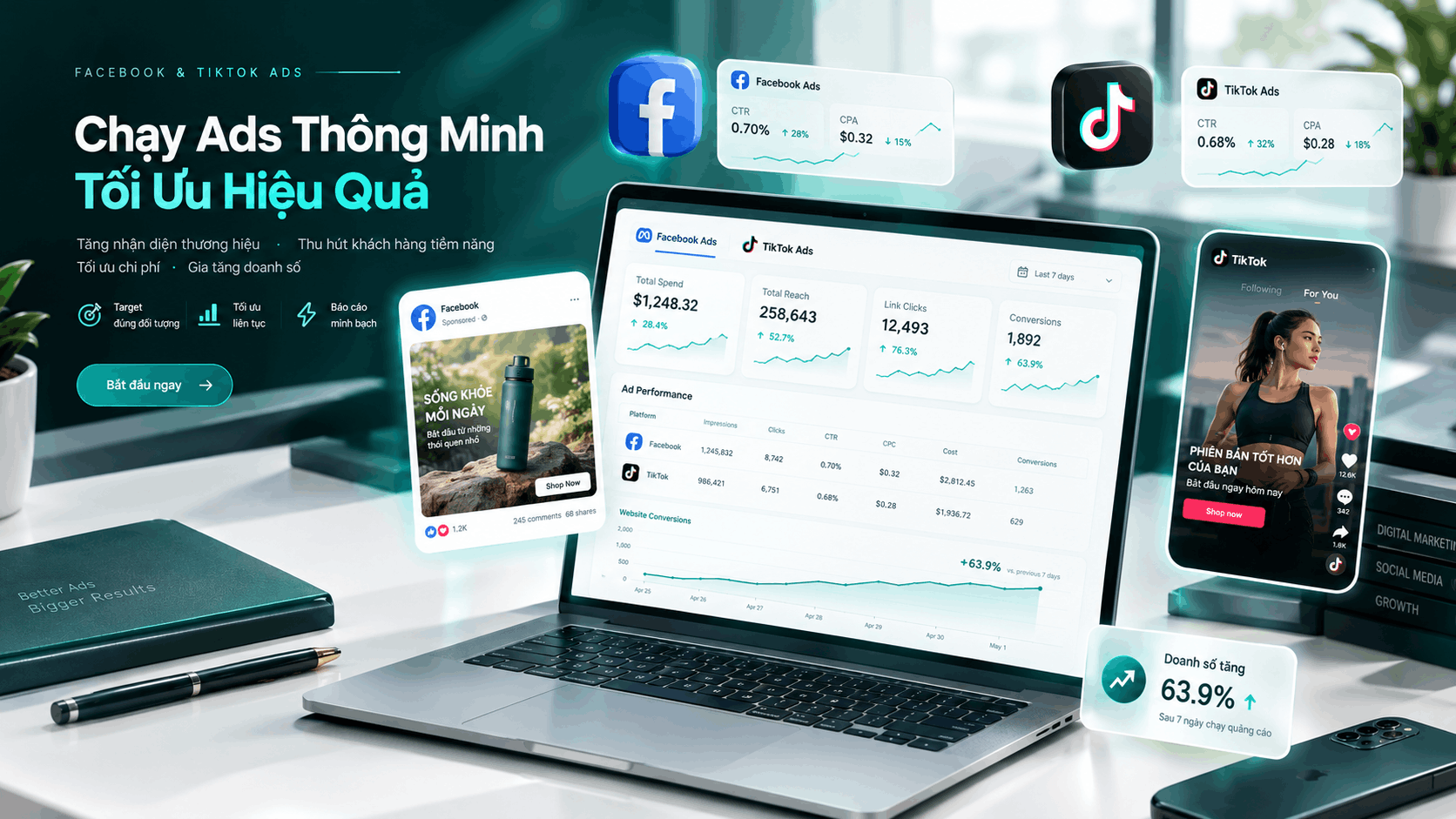 Chạy Ads Facebook / TikTok